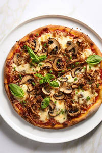 Maxican Mushroom Cheese Pizza