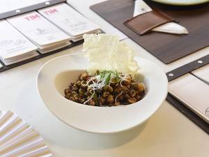 Crispy Chilly Edamame & Waterchestnut