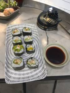 Cucumber & Pickled Radish Sushi