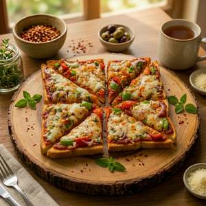 Vegetable Cheese Toast