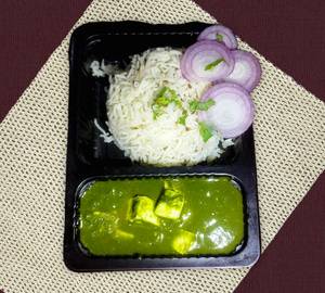 Palak Paneer With Fried Jeera Rice