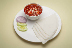 Neer Dosa With Paneer Ghee Roast