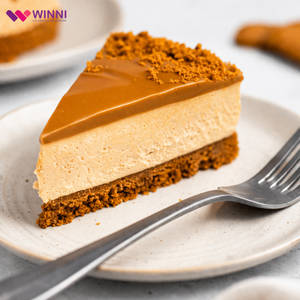 Lotus Biscoff Baked Cheese Cake Slice