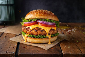 Classic Chicken Cheese Burger