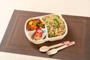 Chilli Paneer with Rice