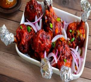 Chicken lollipop anda fry