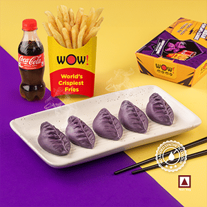 Chicken Knights Steam Momo 5pcs+Regular OG Fries+Coke 250ml