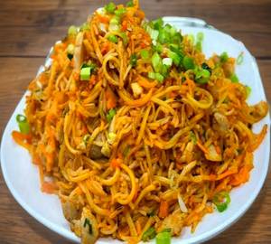 Paneer dinosaur noodles