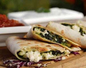 Feta And Spinach Quesadillas