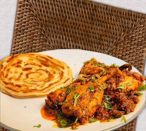 Egg Paratha (2pcs) With  Chicken Curry(2pcs)