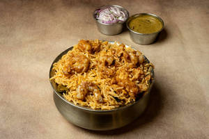 Dum Prawns Biryani