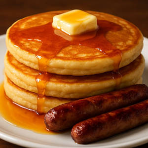 Pancakes & Sausages