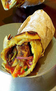 Egg Chicken Kabab Roll