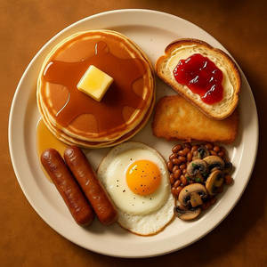 Pancake American Breakfast Platter