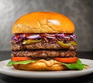 Dubble decker chicken burger