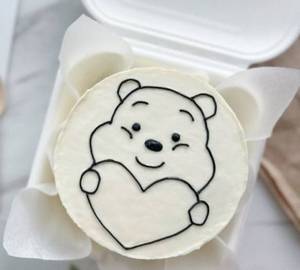 Love Cartoon Butterscotch Bento Cake