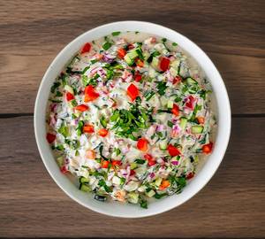 Veg mix raita