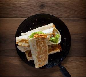 Healthy Grilled Falafel Salad Wheat Tortilla Wrap