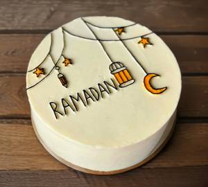 Ramadan Vanilla Customize Cake