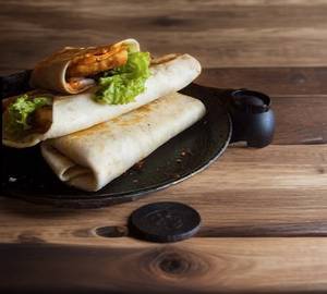 Healthy Grilled Wheat Salad Paneer Tortilla Wrap