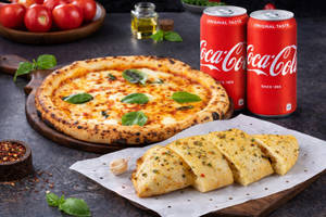 2 Pizza + Garlic Bread + 2Beverage