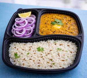 Dal fry with jeera rice