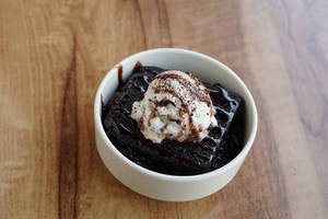 Brownie With Hot Fudge