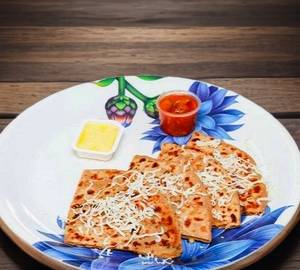 Aloo cheese paratha with Desi Ghee