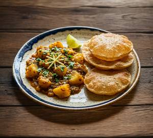 Aloo Sabji With Puri (Combo)