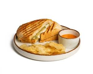 Pesto Mozzarella Grilled Sandwich