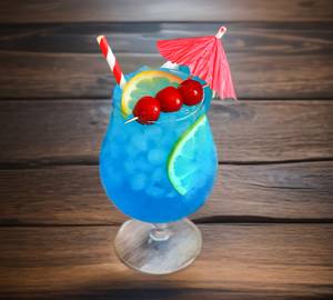 Blue Lagoon Mocktail