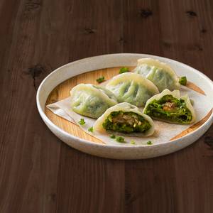 Truffle Infused Edamame Dumplings