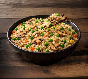 Matar mushroom fried rice [veg]