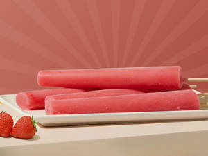 Strawberry Kulfi Stick