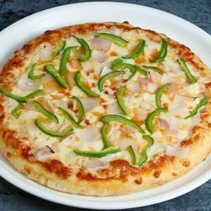 Cheese Mushroom Capsicum Pizza