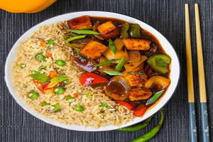 Veg Fried Rice with Cheese Chilly Combo