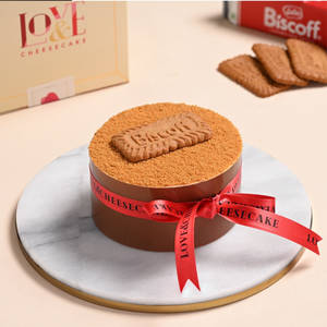LOTUS BISCOFF LAYERED CHEESECAKE BENTO CAKE