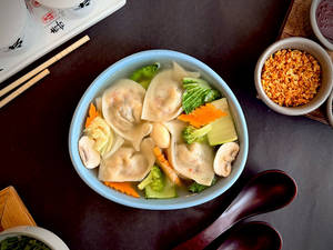 Veg Wonton Soup