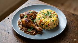 Egg Fried Rice + Chicken Curry 2 Piece