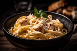 Chicken Alfredo Spaghetti