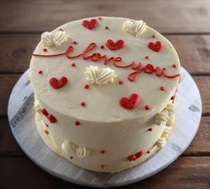 Rasmalai Love You Design Cake