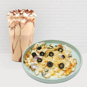 Americano White Sauce Pasta + Classic Cold Coffee