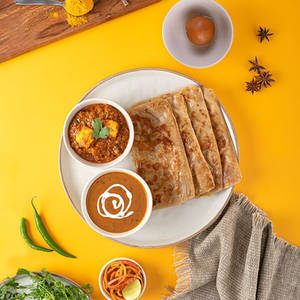 Kadhai Paneer & Dal Makhani Thali for one