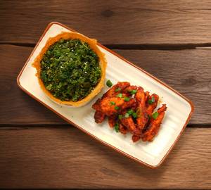 Crackling Spinach Chicken