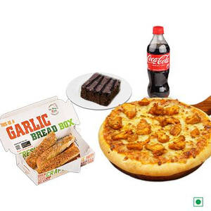 Bbq Chicken Pizza+3 Pcs Stick+ Mini Brownie+ 250ml Soft Drink