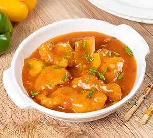 Sliced Fish Schezwan Corn Pepper