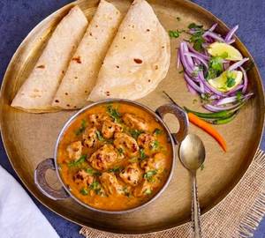 Roti 3+Chicken Boneless Curry