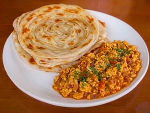 Parotta 3+ Egg Curry(2 eggs)