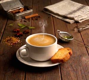 Hot Coffee With Rusk