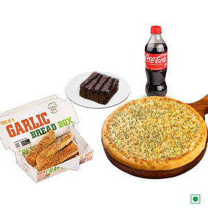 Herb Pizza+3 Pcs Stick+ Mini Brownie+ 250ml Soft Drink